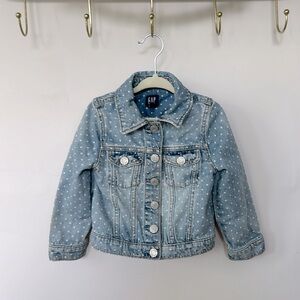 Baby Gap Polka Dot Denim Jacket